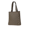 Prada Embroidered Canvas Triangolo Symbole Shopping Tote Secondhand