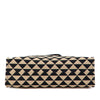 Prada Embroidered Canvas Triangolo Symbole Shopping Tote Secondhand