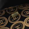 Chanel Large Printed Jersey Frame Handle Bag Secondhand