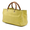 Gucci Medium Calfskin Bamboo Shopper Satchel Secondhand