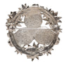 Chanel CC Enamel and Brass Salzbur Camellia Shield Pin Brooch Secondhand