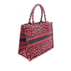 Dior Mizza Medium Embroidered Canvas Leopard Book Tote Secondhand