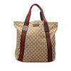 Gucci GG Canvas Web Tote Secondhand