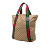 Gucci GG Canvas Web Tote Secondhand