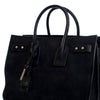 Saint Laurent Small Croc Embossed Suede Sac De Jour Satchel Secondhand
