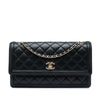 Chanel Medium Quilted Lambskin 3 Compartment Flap Secondhand