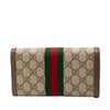 Secondhand Gucci GG Supreme Web Ophidia Continental Wallet