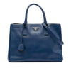 Secondhand Prada Medium Saffiano Lux Galleria Double Zip Satchel