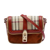 Burberry Mini Haymarket Check Coated Canvas and Suede Berkeley Crossbody Secondhand