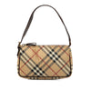 Secondhand Burberry Haymarket Check Coated Canvas Shoulder Bag