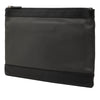 Balenciaga Perforated Calfskin Navy Clip Clutch M Secondhand