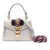Gucci Mini Calfskin Bee Star Web Sylvie Top Handle Bag Secondhand