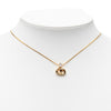 Dior Gold Plated Strass CD Logo Pendant Necklace Secondhand