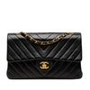 Chanel Medium Classic Chevron Lambskin Double Flap Secondhand