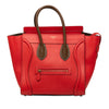 Celine Mini Bicolor Leather Luggage Tote Secondhand