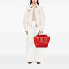Celine Mini Bicolor Leather Luggage Tote Secondhand