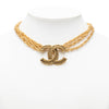 Chanel CC Gold Plated Deca Triple Link Chain Necklace Secondhand