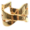 Saint Laurent Gold Plated Monogram Ring Secondhand