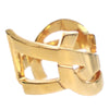 Saint Laurent Gold Plated Monogram Ring Secondhand