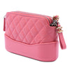 Chanel Quilted Aged Calfskin Gabrielle Double Zip Clutch with Chain Secondhand