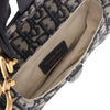 Dior Mini Oblique Canvas Saddle Bag Secondhand