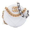 Chanel Quilted Goatskin 19 Round Clutch With Chain Secondhand