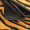 Fendi Embroidered Canvas Tiger Print Baguette Satchel Secondhand