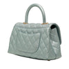 Chanel Mini Metallic Caviar Coco Top Handle Bag Secondhand