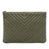 Secondhand Chanel Medium Chevron Calfskin O Case Clutch