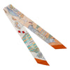 Hermès Les Folies Du Ciel Silk Twilly Scarf Secondhand