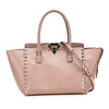 Valentino Small Leather Rockstud Double Handle Tote Secondhand