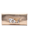 Prada Saffiano Lux Crystal Embellished Continental Wallet Secondhand