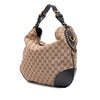 Secondhand Gucci Medium GG Canvas Patti Stud Hobo