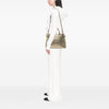 Burberry Medium Metallic Leather and House Check Banner Satchel Secondhand