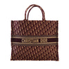 Dior Large Oblique Embroidered Canvas Book Tote Secondhand