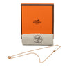 Hermès Rose Gold Enamel Mini Pop H Pendant Necklace Secondhand