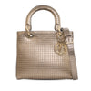 Dior Medium Metallic Patent Microcannage Lady Dior Secondhand