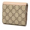 Gucci Bicolor GG Marmont Calfskin and GG Supreme Bifold Wallet Secondhand