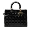 Dior Large Patent Cannage Lady Dior Secondhand