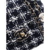 Chanel Mini Square Tweed Coco Heart Chain Flap Secondhand