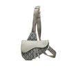 Dior CD Diamond Canvas and Calfskin Saddle Bag Secondhand