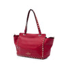 Valentino Small Leather Rockstud Trapeze Satchel Secondhand