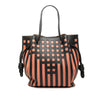 LOEWE Leather Grid Flamenco Knot Tote Secondhand