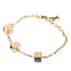 Louis Vuitton Gold Plated Gamble Crystal Bracelet Secondhand