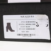 AQUAZZURA Heeled Velvet Ankle Sock Boots Tonal Baroque Tapestry in Black, Size 35.5 EU Secondhand