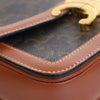Celine Teen Triomphe Coated Canvas and Calfskin Triomphe Crossbody Secondhand