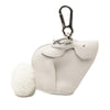 LOEWE Pebbled Calfskin Bunny Bag Charm Coin Pouch Secondhand