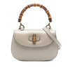 Gucci Small Calfskin Web Bamboo 1947 Top Handle Bag Secondhand