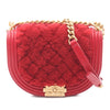 Chanel Small Quilted Shearling Boy Messenger Bag Secondhand
