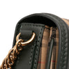 Burberry 1983 Knight Check Canvas and Smooth Calfskin Grommet Chain Crossbody Secondhand